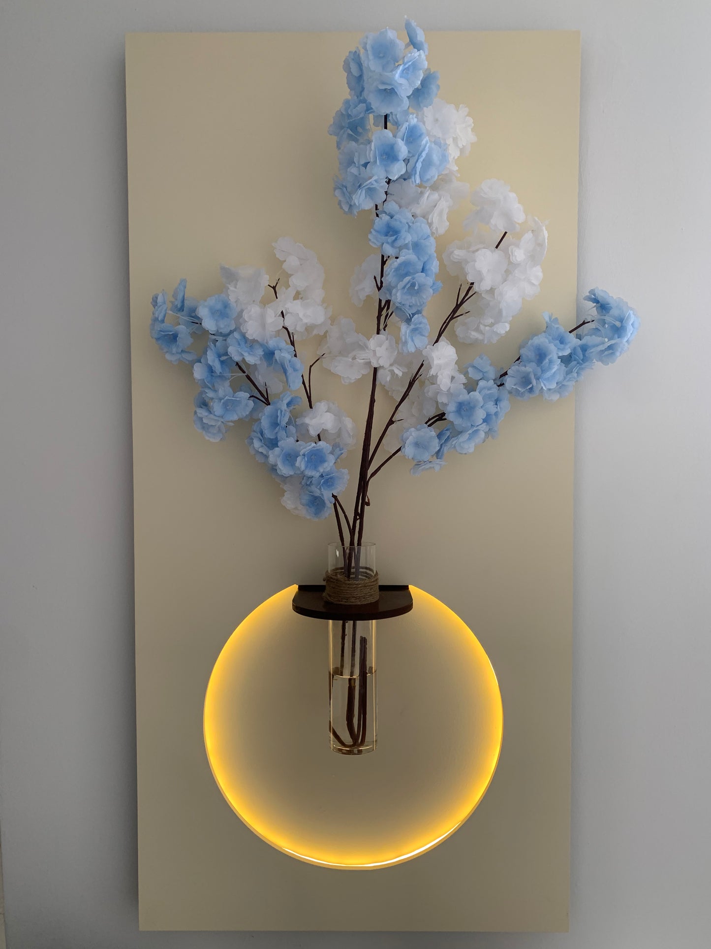 Wall Lamp with Glass Vase